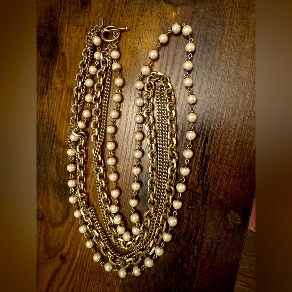 Ann Taylor Triple Strand Necklace - Picture 1 of 5